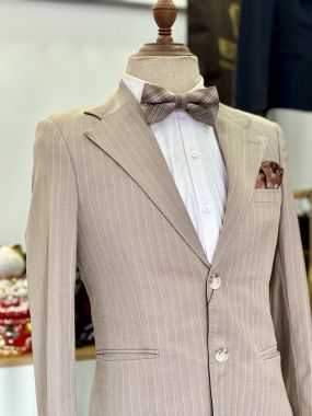 Vest Nâu Tây Kẻ Sọc