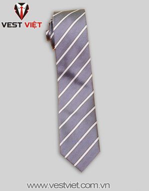 CÀ VẠT XÁM SỌC TRẮNG CRV09