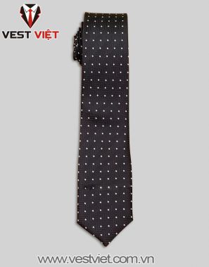 CÀ VẠT ĐEN CHẤM VUÔNG CRV01