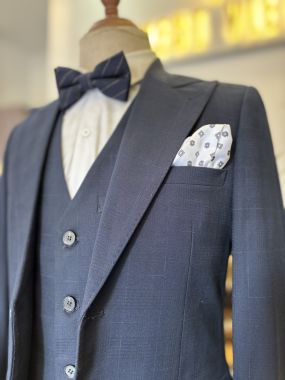 Vest Nam Xanh Navy Caro