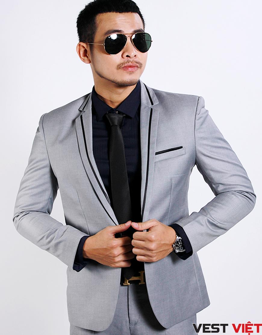 VEST CƯỚI XÁM NHẠT VM49