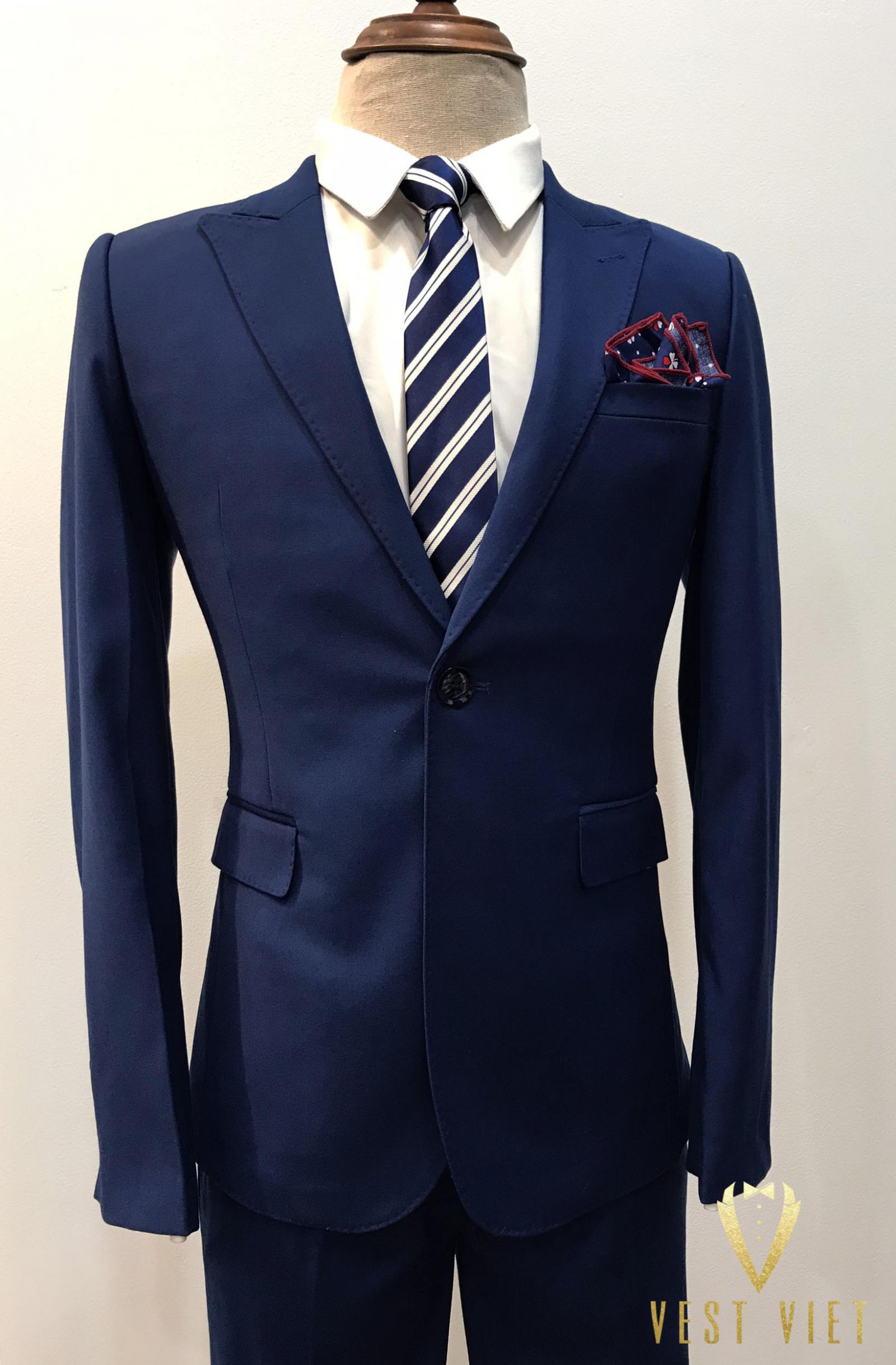 Vest nam công sở - xanh đen V38